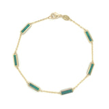 Malachite Station Bar Bracelet