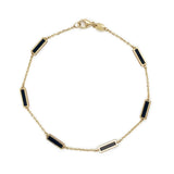 Onyx Station Bar Bracelet