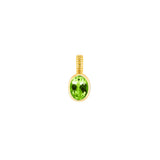 Peridot Bezel Set Birthstone Charm
