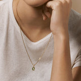 Peridot Bezel Set Birthstone Charm