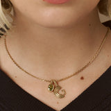 Peridot Bezel Set Birthstone Charm