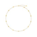 Siviglia Collection Brushed Oval Bead Necklace