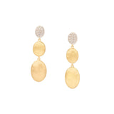 Siviglia Collection Triple Drop Earrings with Diamond Accent