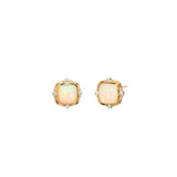 Axia Quad Opal & Diamond Stud Earrings