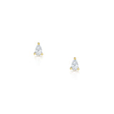 Pear Diamond Stud Earrings