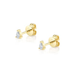 Pear Diamond Stud Earrings