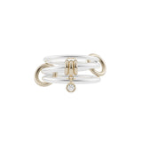Piera Mixed Metal Linked Diamond Drop Ring