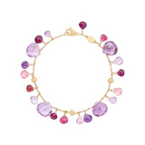 Paradise Collection Mixed Amethyst, Pink Tourmaline, & Garnet Single-Strand Bracelet