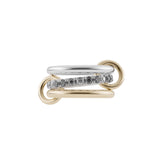 Taurus Mixed Metal Gris Diamond Ring
