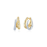 Diamond Orbit Hoop Earrings