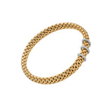 Vendôme Flex'it Bracelet with Pavé Diamond Rondelles