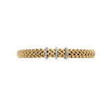 Vendôme Flex'it Bracelet with Pavé Diamond Rondelles