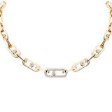 Move Link Pavé Diamond Necklace