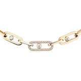 Move Link Pavé Diamond Necklace