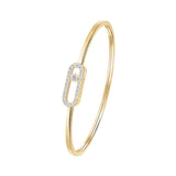 Move Uno Pave Diamond Medium Flex Bangle