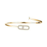 Move Uno Pave Diamond Medium Flex Bangle