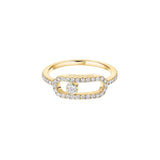 Large Move Uno Pavé Diamond Ring