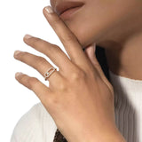 Large Move Uno Pavé Diamond Ring