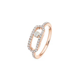 Large Move Uno Pavé Diamond Ring