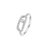 Large Move Uno Pavé Diamond Ring
