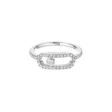 Large Move Uno Pavé Diamond Ring