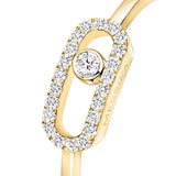 Move Uno Half Pavé Diamond Ring