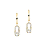 Move Uno Diamond Hoop Earrings