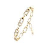 Move Pavé Diamond Link Bracelet