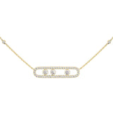 Move Pavé Diamond Necklace