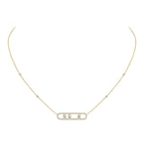 Move Pavé Diamond Necklace