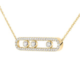 Move Pavé Diamond Necklace