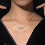 Move Pavé Diamond Necklace