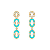 Magnetic Duo Turquoise Earrings