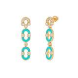 Magnetic Duo Turquoise Earrings