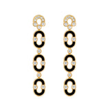 Onyx Magnetic Trio Earrings