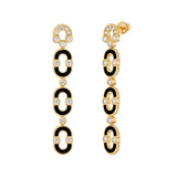 Onyx Magnetic Trio Earrings