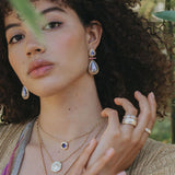 Hexed Aquamarine Pendant Necklace