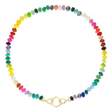Open Bail Rainbow Bead Foundation Necklace