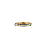 Skinny Talisman Rainbow Gemstone Stacking Ring