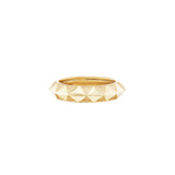 Textured Gold Knife Edge Band
