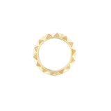 Textured Gold Knife Edge Band