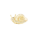 Mini Snail Diamond Ring