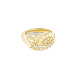 Mini Snail Diamond Ring