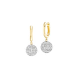 Mini Disco Huggie Earrings