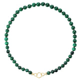 Open Bail XL Malachite Bead Foundation Necklace