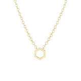 Mini Hexagon Foundation Rolo Chain