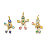 Joy Heart Mini Robot Charm Necklace