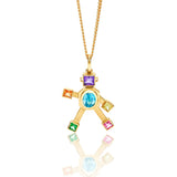 Vita Heart Mini Robot Charm Necklace
