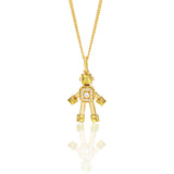 Heart Mini Citrine Robot Charm