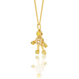 Heart Mini Citrine Robot Charm